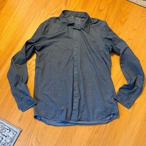 Lululemon commission Long Sleeve shirt size Large dark blue Heather